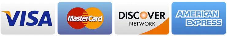 Accepted payment cards